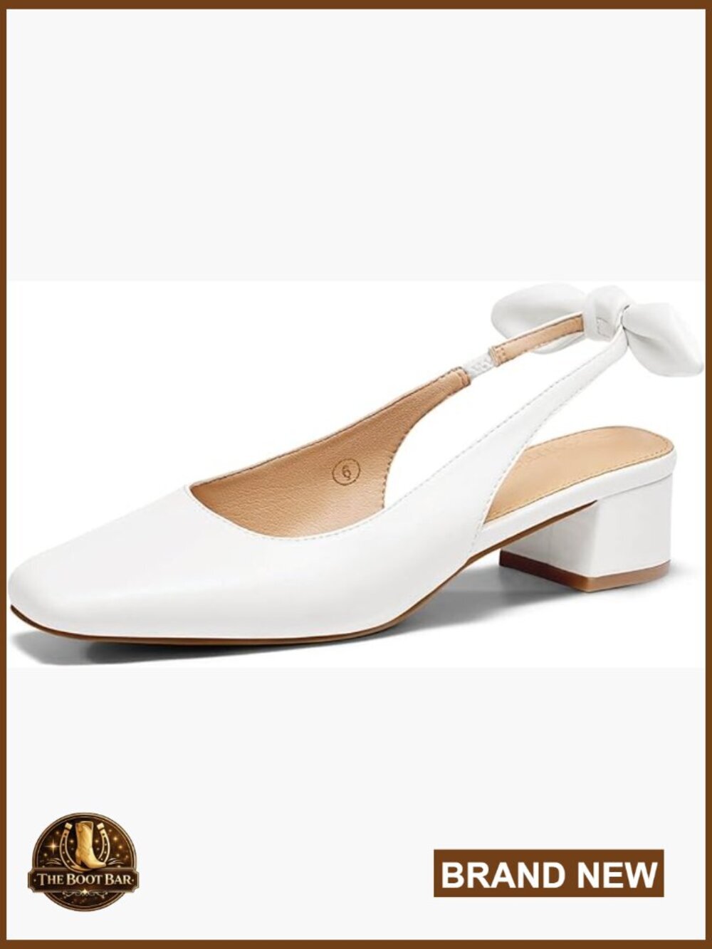 Chunky Low Heel Slingback Pumps Wedding Dress Shoes